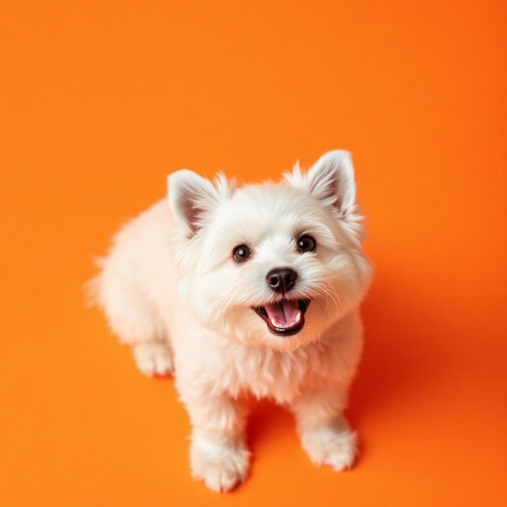 Happy dog with Double Dootie poop bags